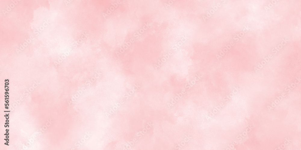 Beautiful and smooth soft blurred pink texture in center with blank, Smooth and bright abstract brush stroke acrylic watercolor background, painted colorful bright and shiny pink texture with stains.