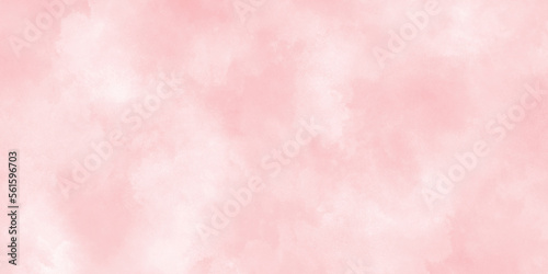 Beautiful and smooth soft blurred pink texture in center with blank, Smooth and bright abstract brush stroke acrylic watercolor background, painted colorful bright and shiny pink texture with stains.