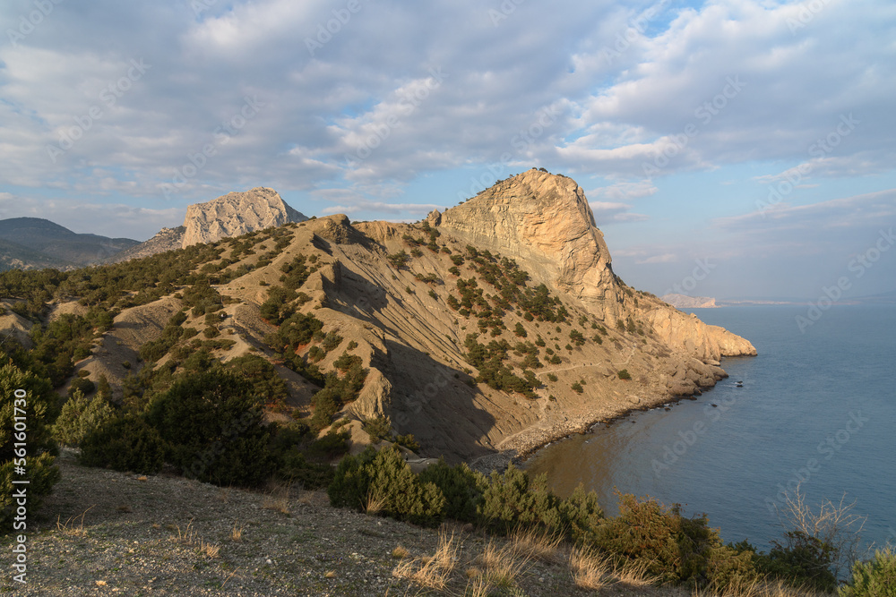 View of Mount Koba-Kaya and Golitsyn trail. Crimea