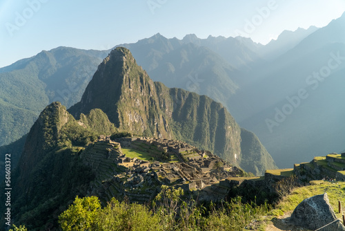 Machu Picchu Peru Landscape Wide Angle Overlook