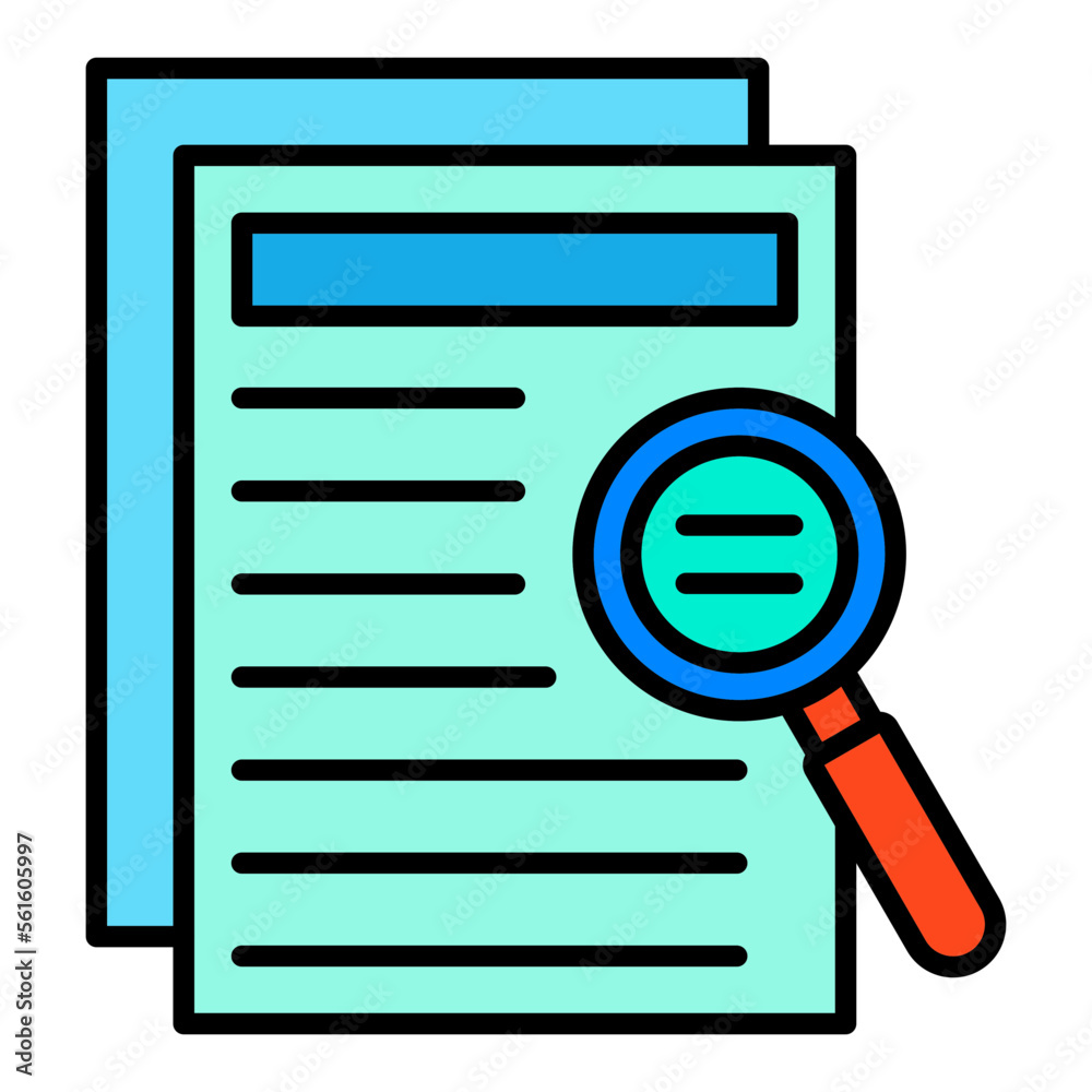Investigation Filled Line Icon Investigation Filled Line Icon