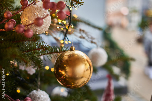 
The city of Zelenograd in the decorated New Year.