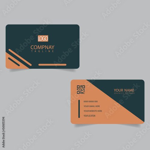 Corporate or Personal Visiting Card or Business Card Design Template
