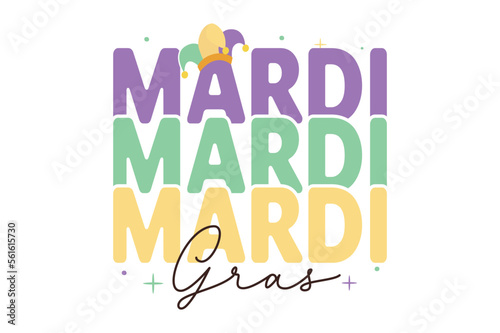 Mardi Gras Sublimation vector t-shirt design