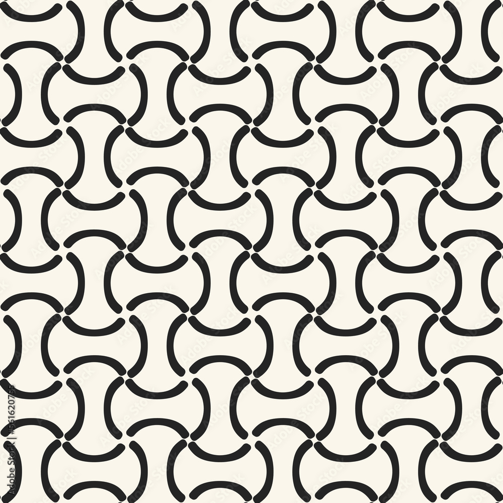 Monochrome Modern Fish Scales Grid Pattern Monochrome Modern Fish Scales Grid Pattern