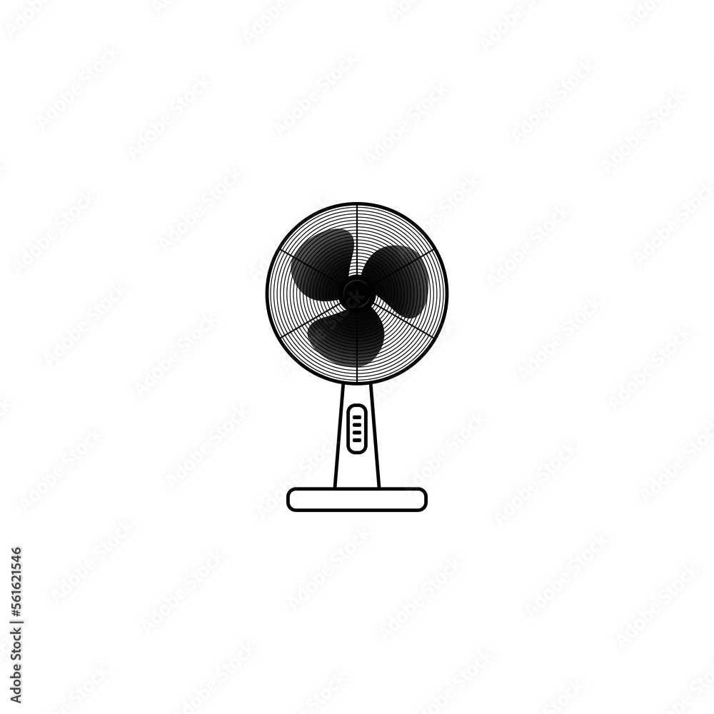 Stand fan icon vector graphics Stand fan icon vector graphics