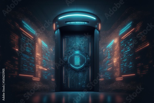 Hi-tech tunnel with databas...