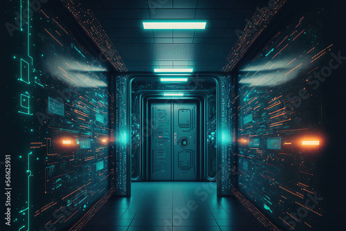 Hi-tech tunnel with databas...