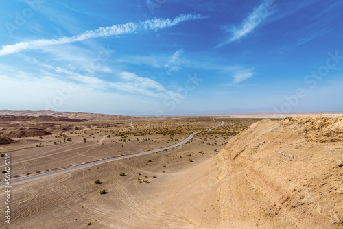 Unpaved road in Maranjab Desert, Aran va bidgol County, Iran