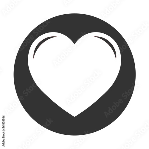 Simple illustration of heart icon for St. Valentines Day