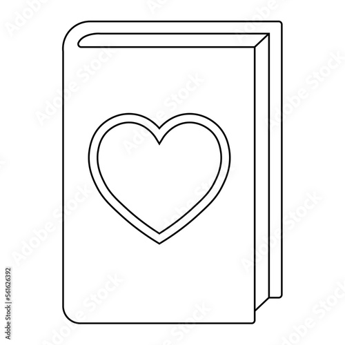 Simple illustration of heart icon for St. Valentines Day