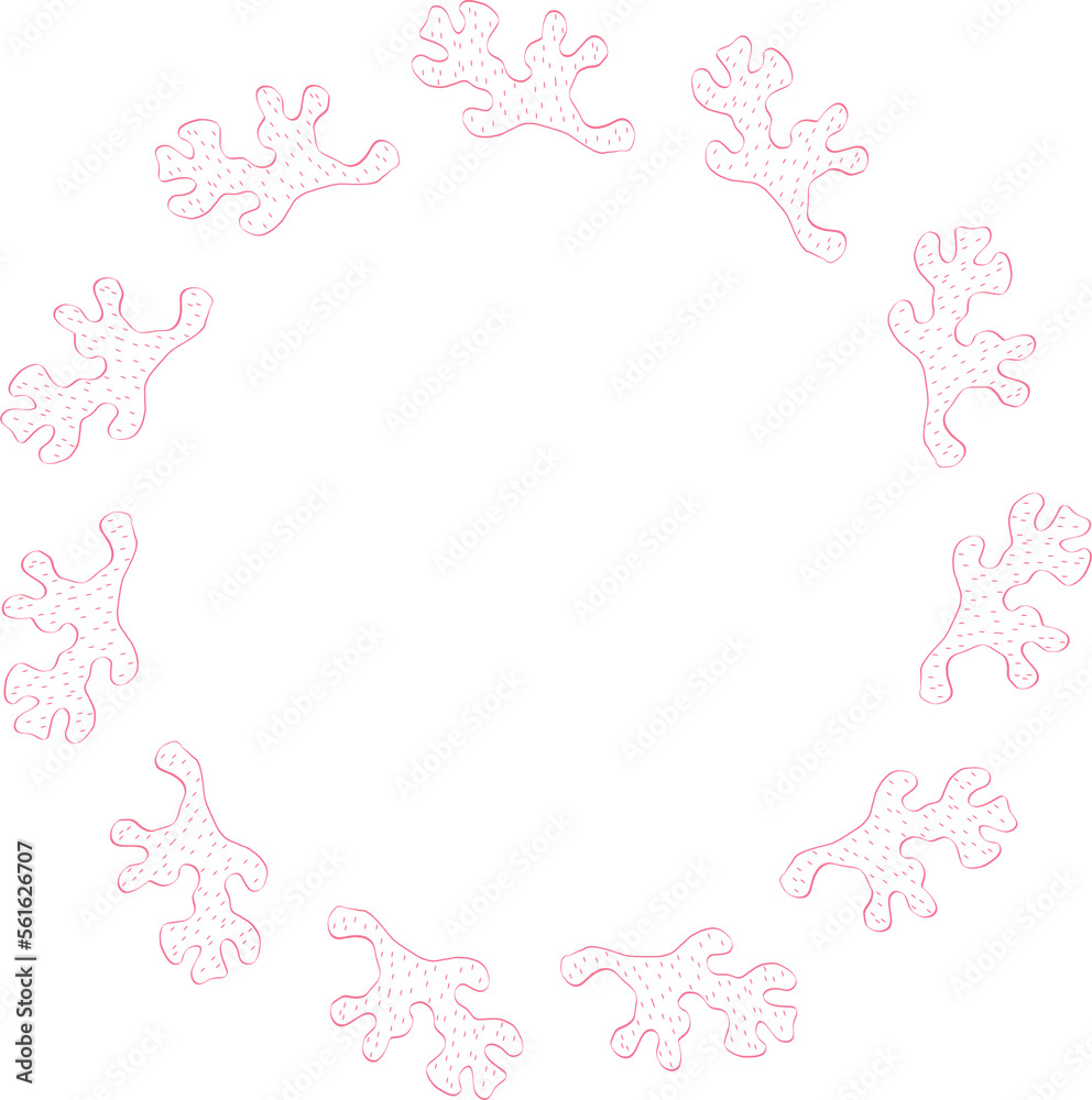 pink coral frame