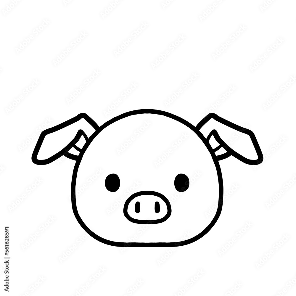 cute pig character cute pig character