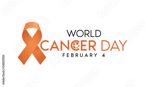world cancer campaign ribbon. cancer awareness ribbon, world cancer day