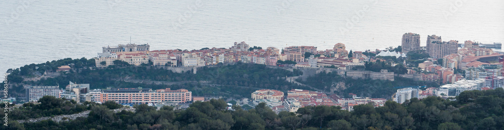 Panorama de Monte-Carlo et principauté de Monaco