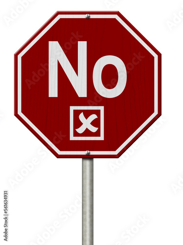 No message on red street stop sign