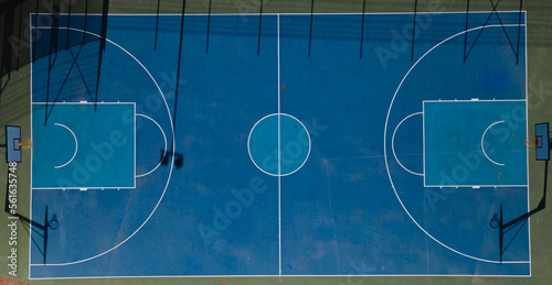 new basketball court shot from a drone © Martins