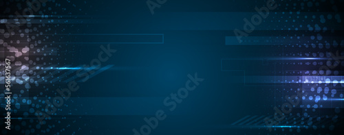 Technology data background, idea of global business solution