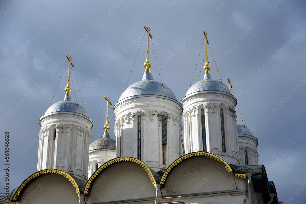 Moscow Kremlin architecture. Popular landmark.
