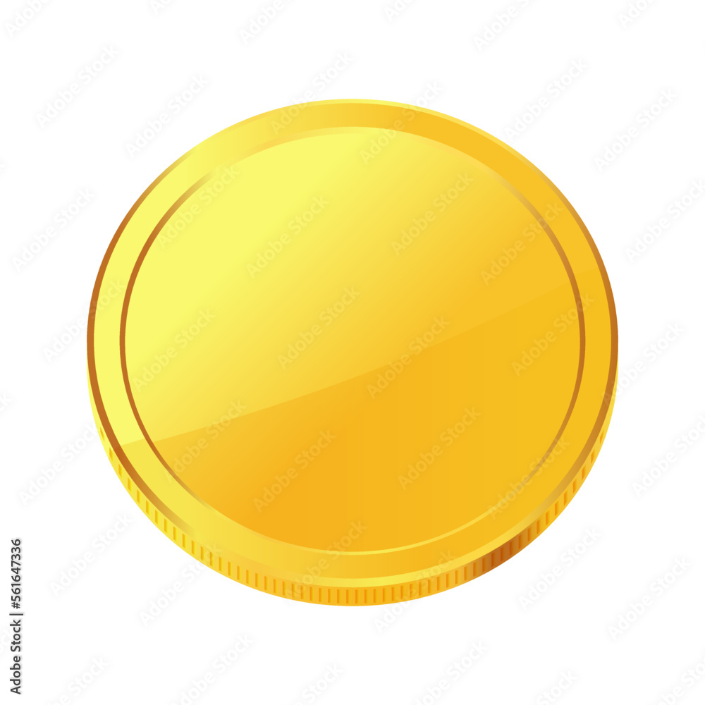 Golden money. Rotating gold coin. Golden money. Rotating gold coin.