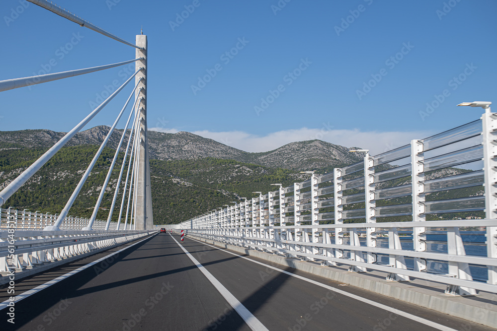 Peljesac Bridge in komarna croatia