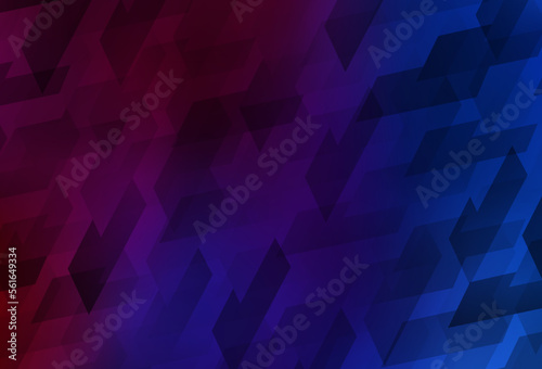 Dark Blue, Red vector background in polygonal style.