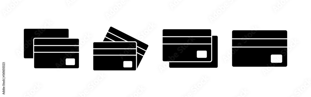 Credit card icon vector for web and mobile app. Credit card payment sign and symbol