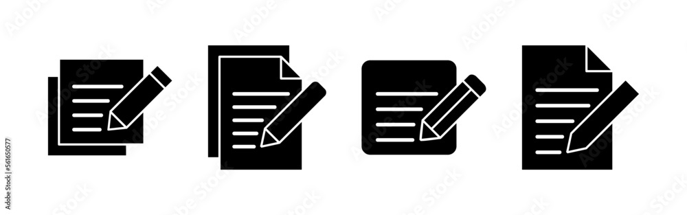 Note icon vector for web and mobile app. notepad sign and symbol Note icon vector for web and mobile app. notepad sign and symbol