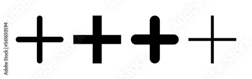 Plus Icon vector for web and mobile app. Add plus sign and symbol