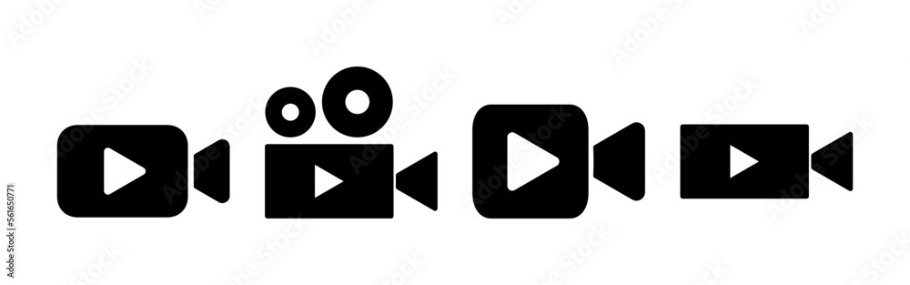 Video icon vector for web and mobile app. video camera sign and symbol. movie sign. cinema Video icon vector for web and mobile app. video camera sign and symbol. movie sign. cinema