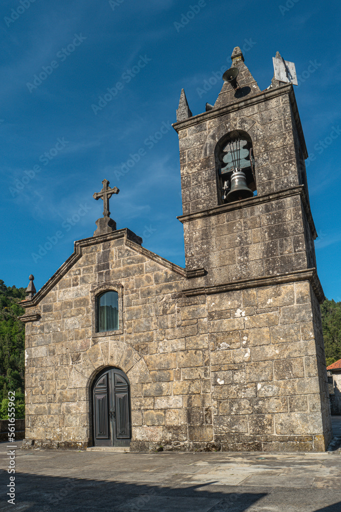 Fototapeta premium Church of Christ (Igreja Matriz do Sistelo), Sistelo, Arcos de Valdevez, Portugal.