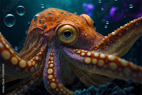 Gigant Octopus in aquarium © Fernando