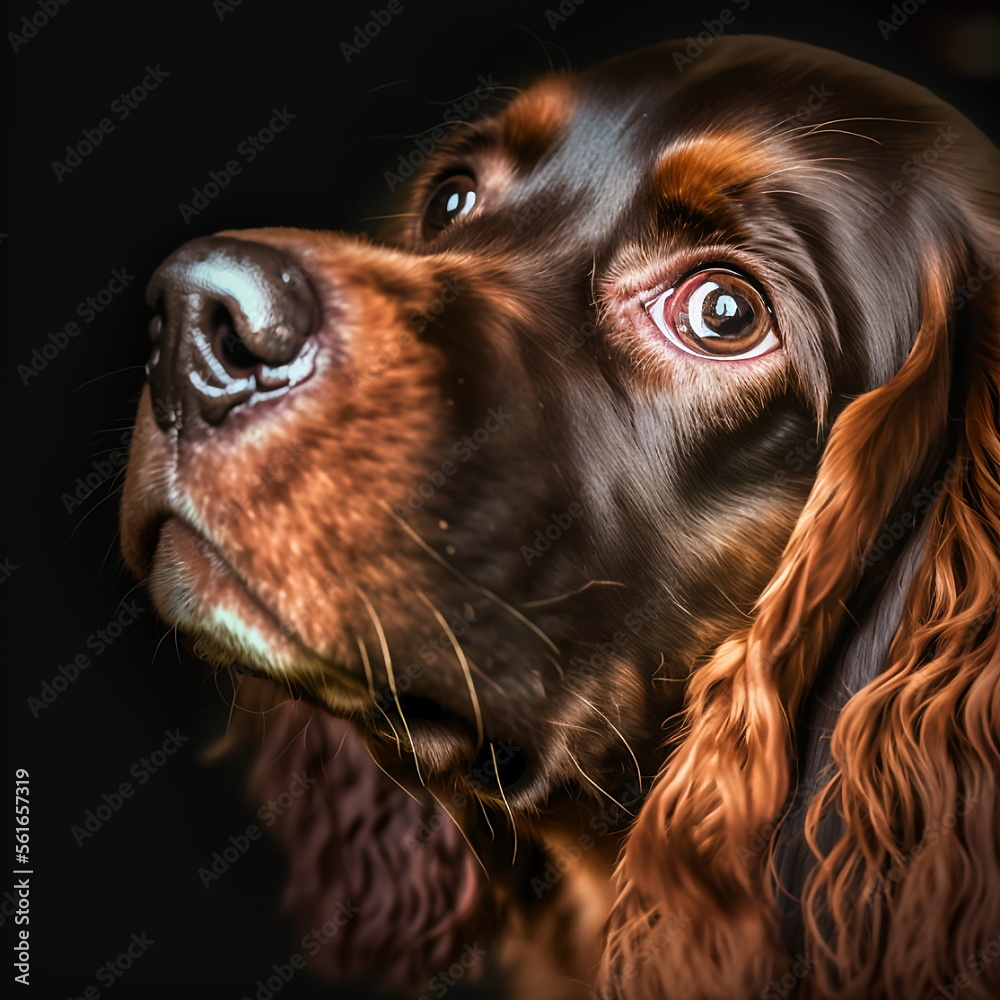 Portrait of a dog - Cocker Spaniel