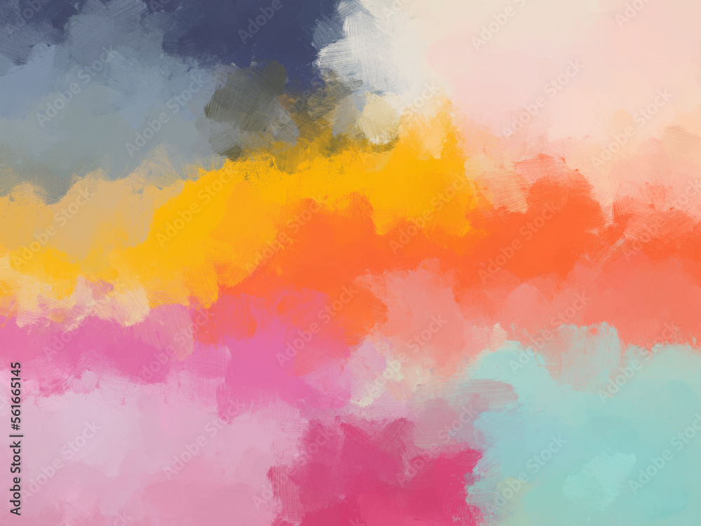 colorful oil paint brush abstract background