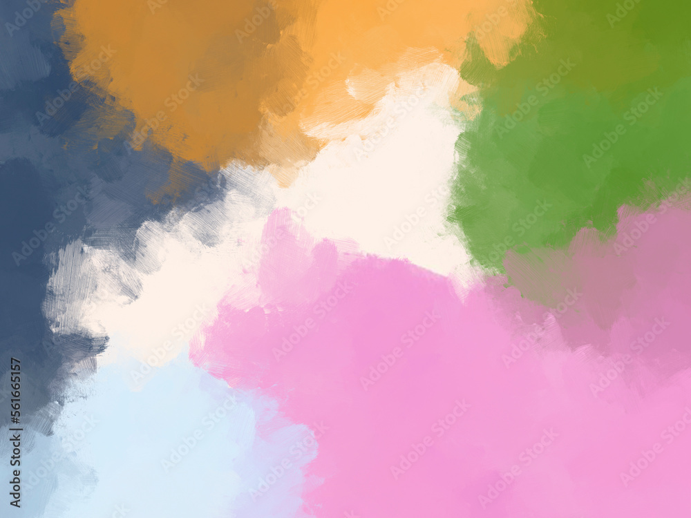 colorful oil paint brush abstract background