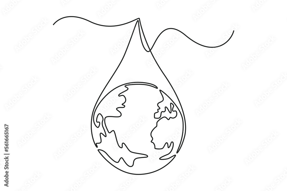 World water day design element vector