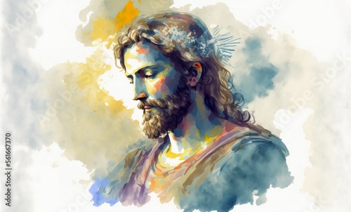 Fotografija religious spiritual illustration background faith art prayer christianity digita