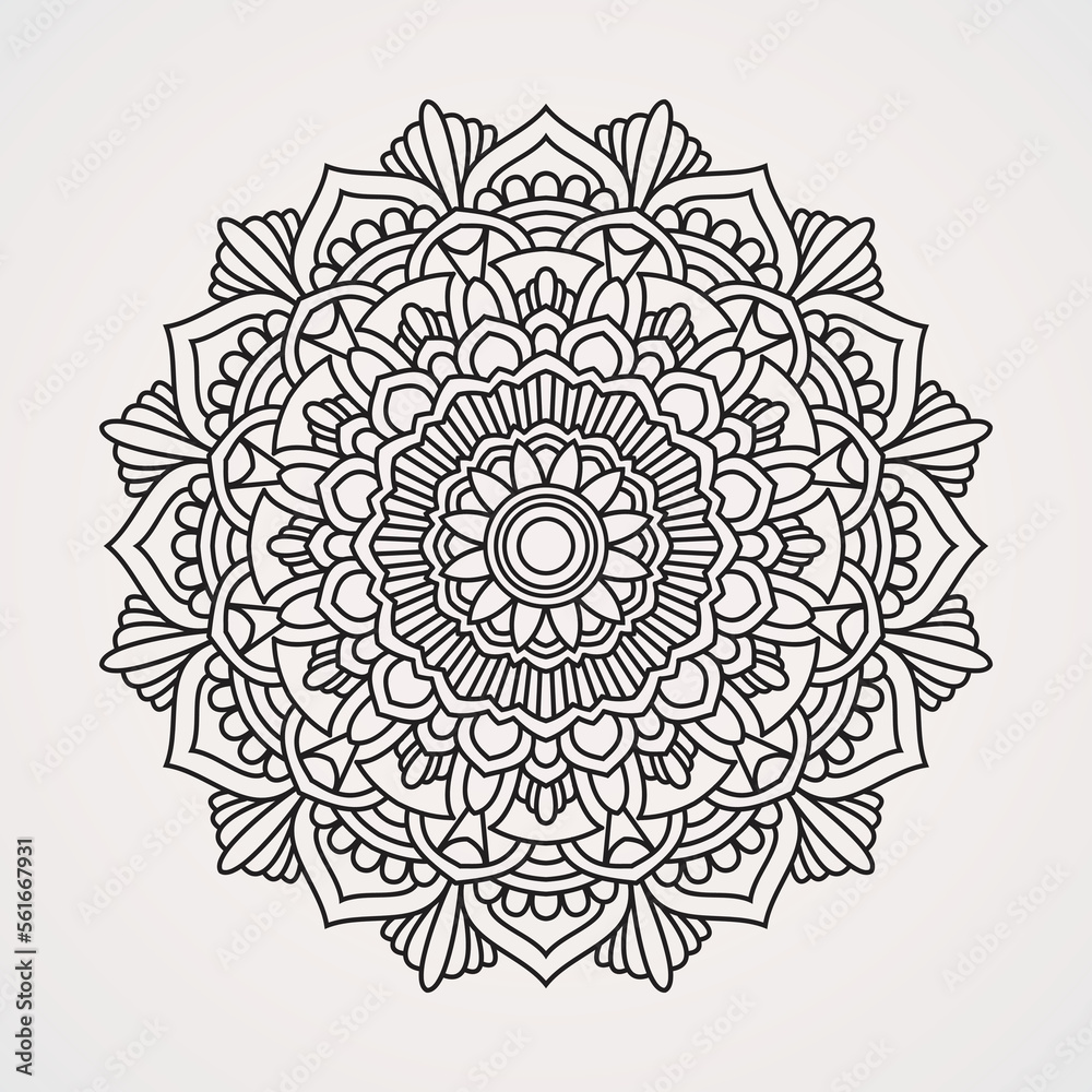 flower mandalas and combine beautiful decorative forms