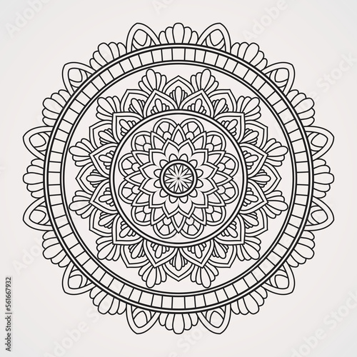 decorative circles in the shape of flower mandalas