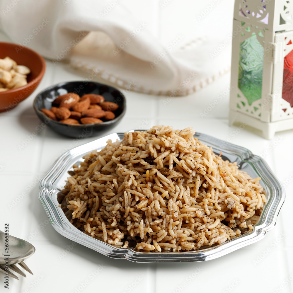 Basmati Spiced Rice Nasi Kebuli, Cumin or Jeera Rice. Basmati Spiced Rice Nasi Kebuli, Cumin or Jeera Rice.