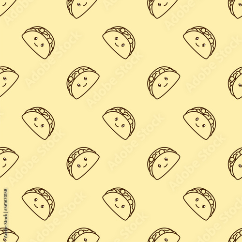 vector icon of cute pattern line doodle soft drink and cola