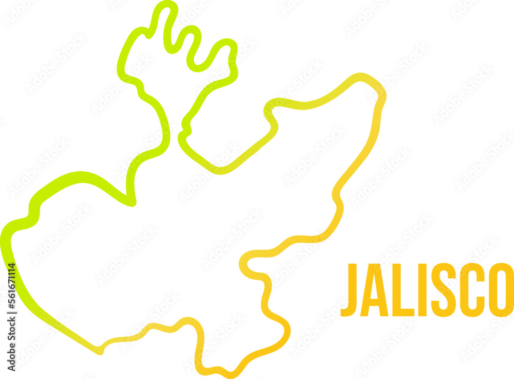 Jalisco state abstact gradient map Jalisco state abstact gradient map