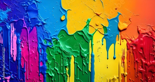abstract colorful paint dri...