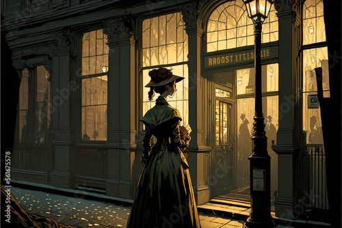 woman in a dress