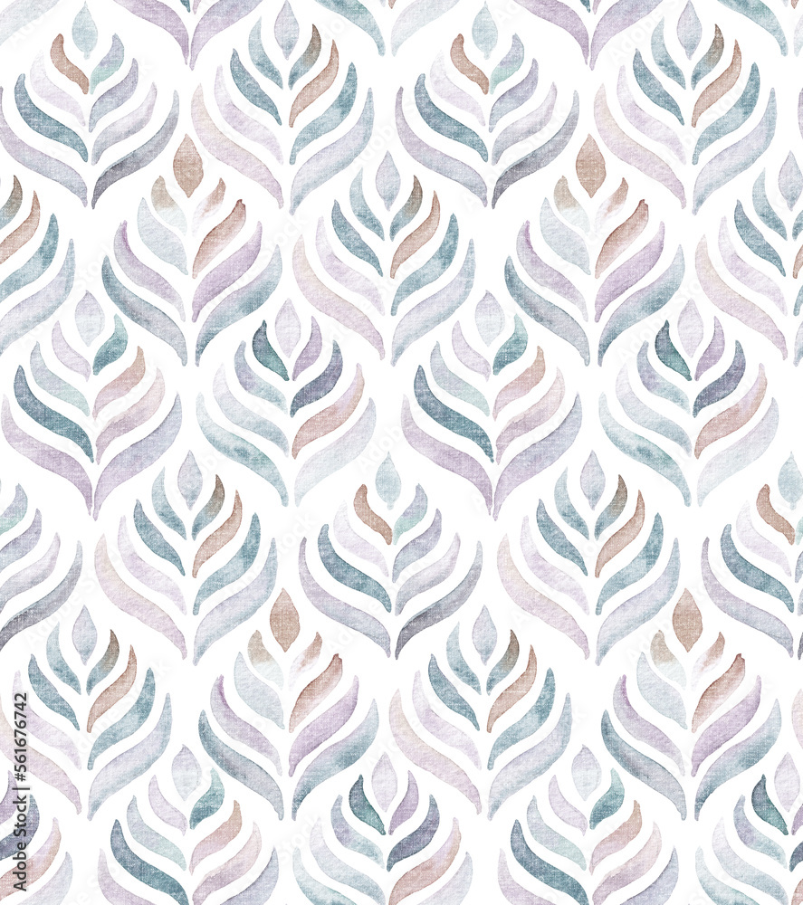 Watercolour Modern floral art deco seamless pattern. Trendy abstract texture. geometric background. Watercolour Modern floral art deco seamless pattern. Trendy abstract texture. geometric background.