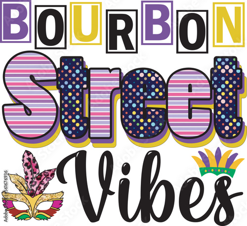 Mardi Gras Sublimation Design