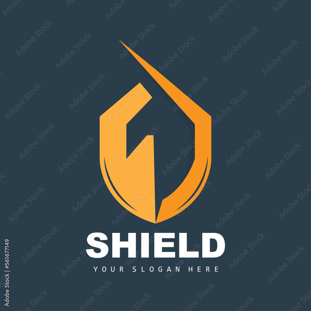 Shield Logo, Safe And Strong Security Vector, Design, Protection Simple Style, Template Brand Icon Shield Logo, Safe And Strong Security Vector, Design, Protection Simple Style, Template Brand Icon