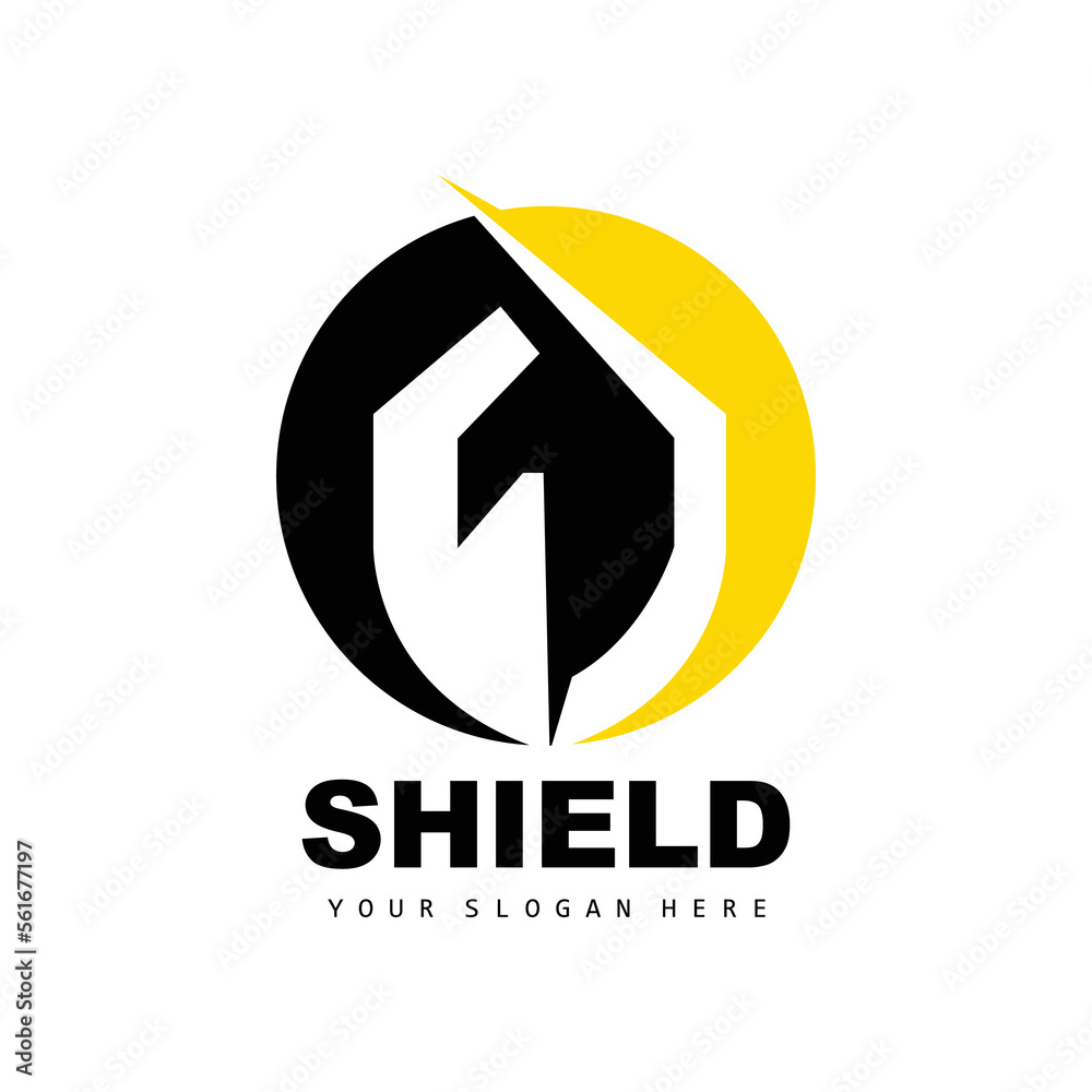 Shield Logo, Safe And Strong Security Vector, Design, Protection Simple Style, Template Brand Icon Shield Logo, Safe And Strong Security Vector, Design, Protection Simple Style, Template Brand Icon