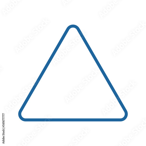 Triangle Icon Vector on white background. Flat and Trendy Sign Symbol Illustration. simple icon