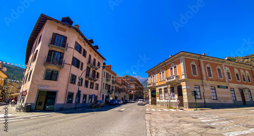 Susa street views in the Metropolitan City of Turin, Piedmont, Italy